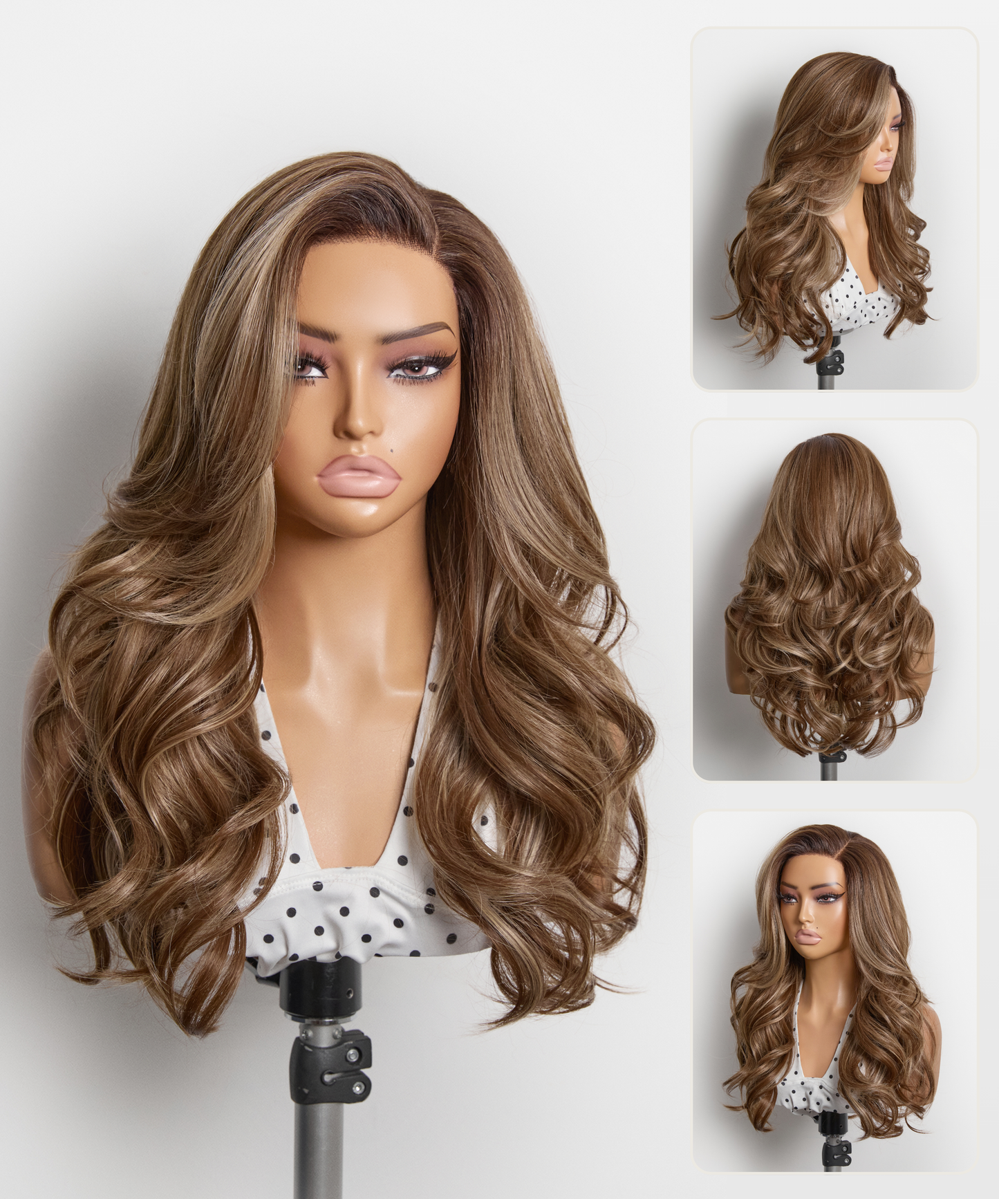 Jessica | Highlight Blowout Wig | 20'' Human Hair Blend Effortless Salon-level Style