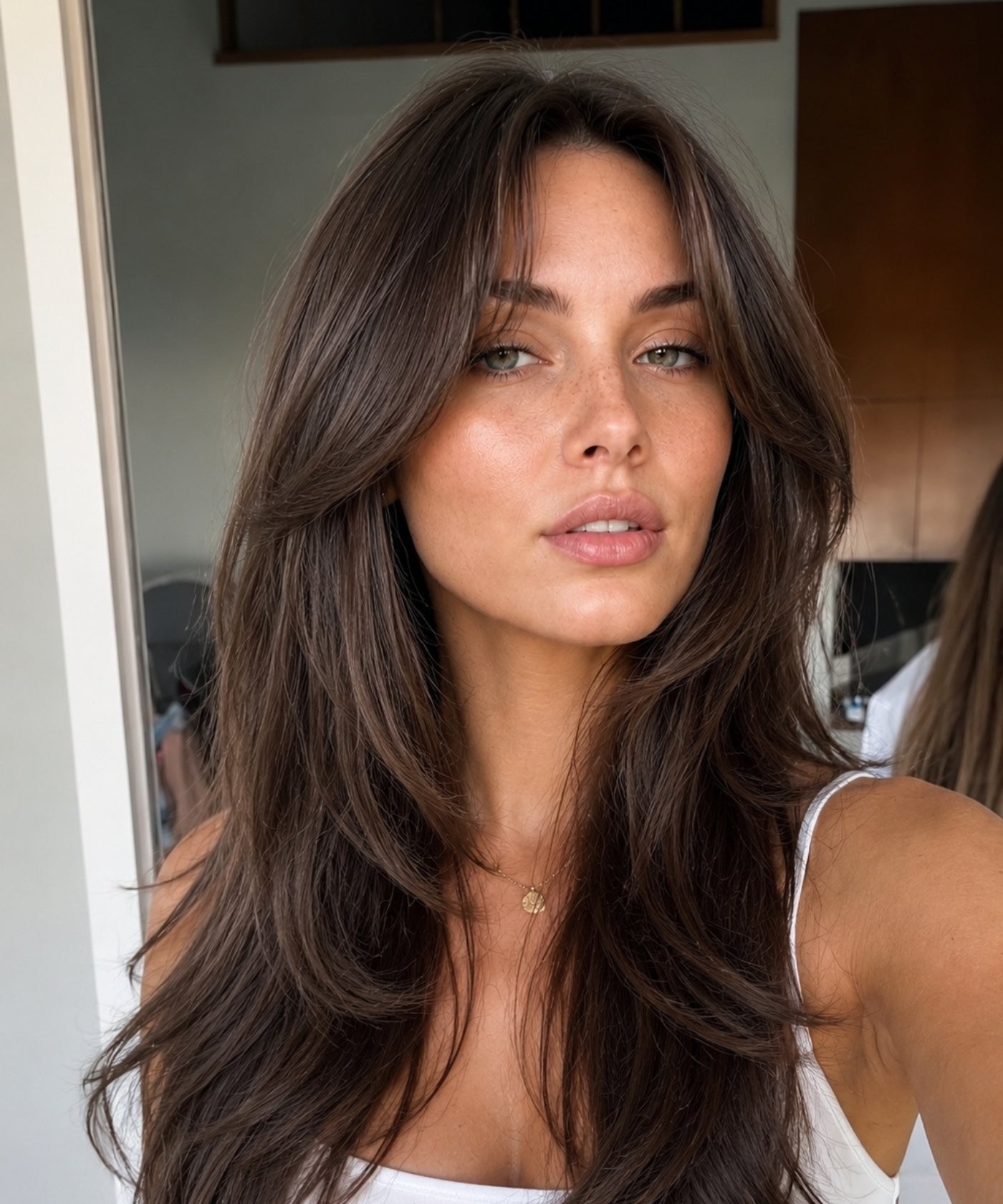Haley | Shake And Blowout | 22" Old Money Vibe Rich Chocolate Brunette Wig