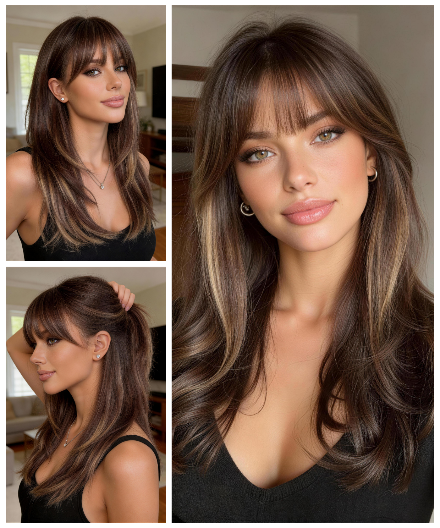 Julie | Beginner-Friendly 22" Brunette Layers | Premium Scalp-Like Cap