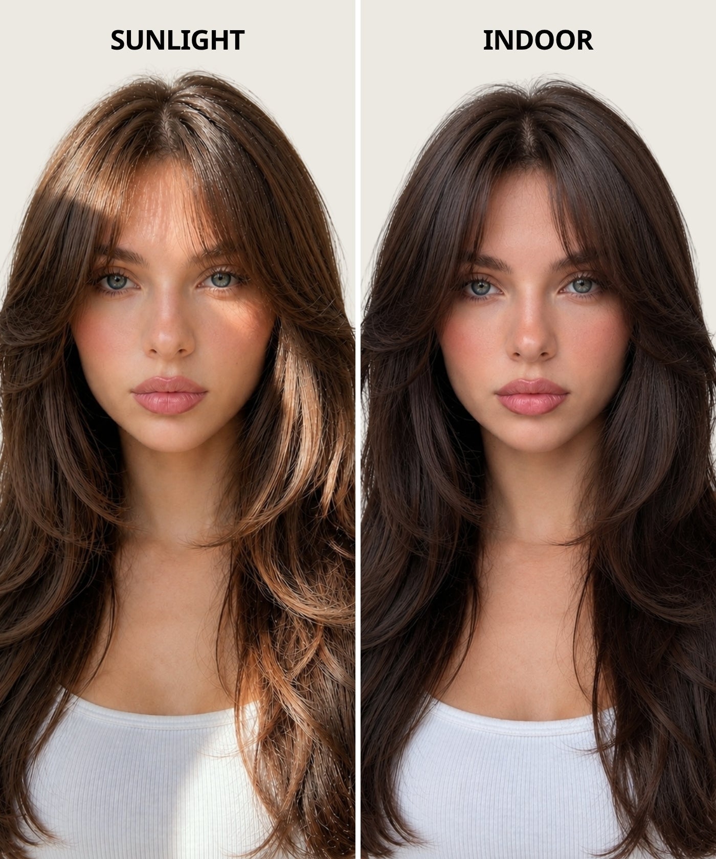 Haley | Shake And Blowout | 22" Old Money Vibe Rich Chocolate Brunette Wig