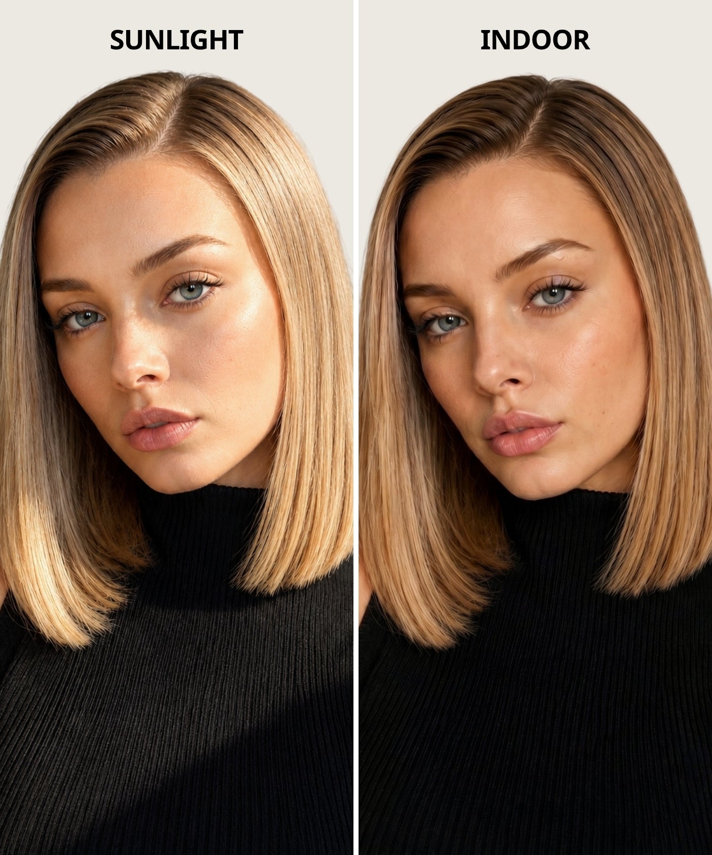 Michelle | Human Hair Blend | 12" Summer Must-have Side Part Bob Wig